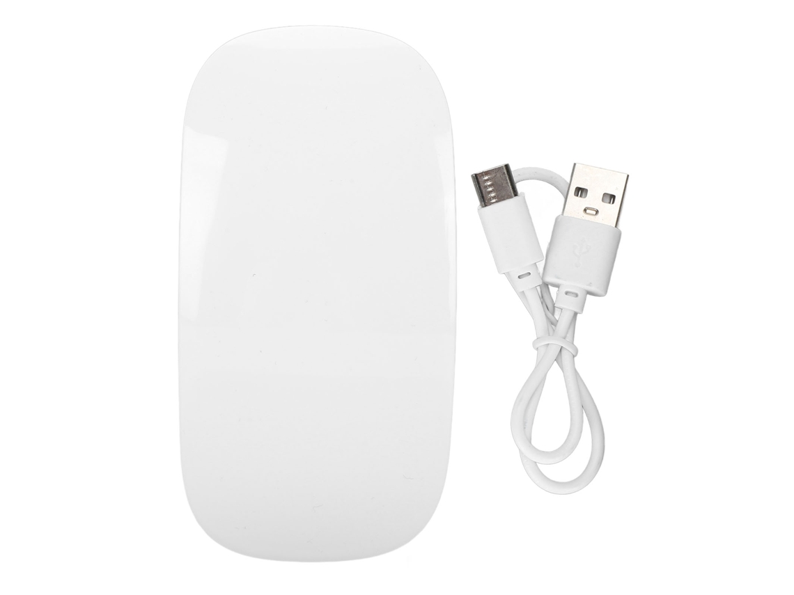 Rato Sem Fio Bluetooth Ergonomico Recarregavel Usb C Slim Silencioso Para Pc Laptop Branco
