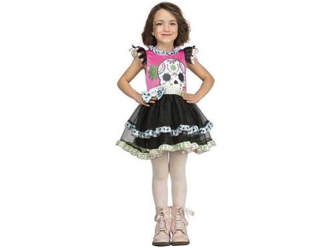 Disfraz de Niña Calavera (Tam: 10-12 anos)
