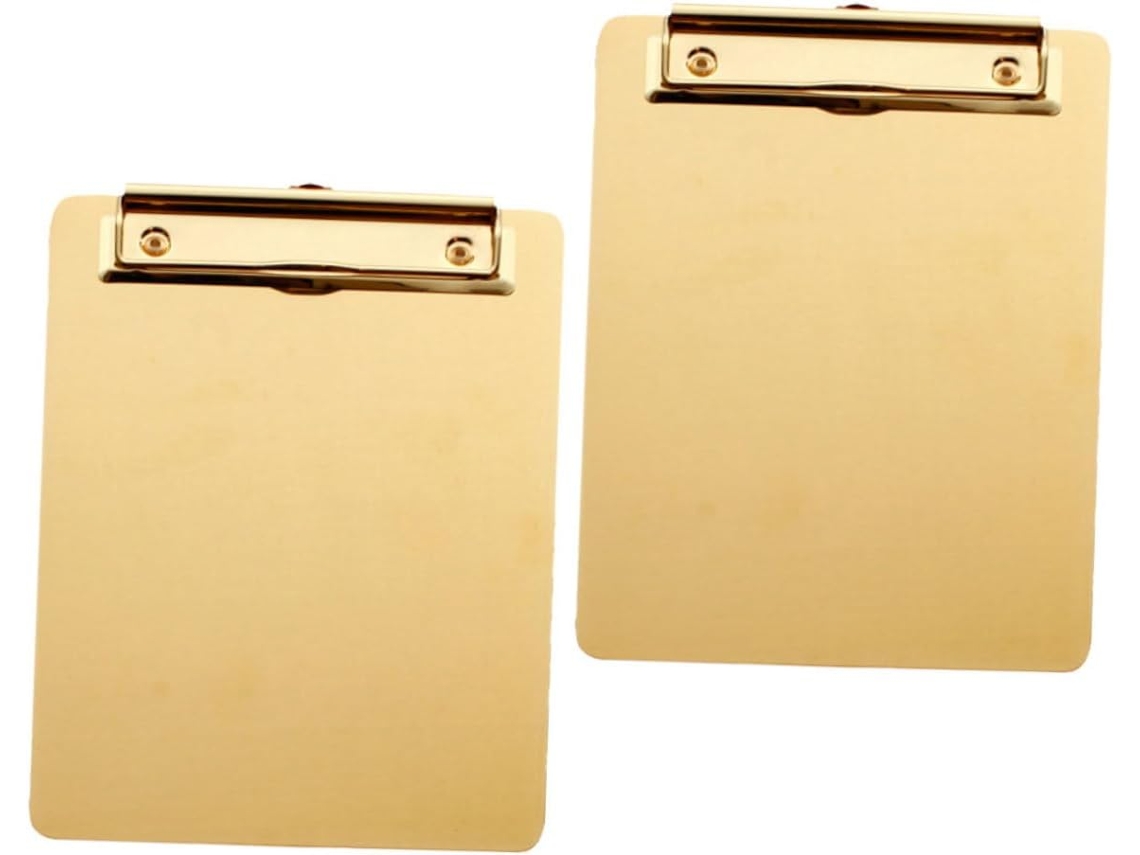 Prancheta De Aço Inoxidável De 2 Peças Para Documentos, De Mesa Multifuncional, Leve E Compacta, Casa E