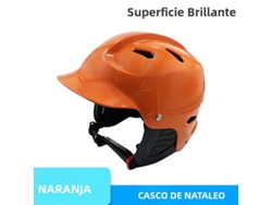Casco de seguridad ajustable para deportes acuáticos, apto para kayak y esquí acuático. Mdug (naranja)