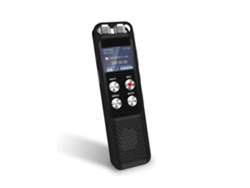 Grabadora de voz digital de 48 GB con activación por voz, reproducción y contraseña para conferencias Yizhood (negra)