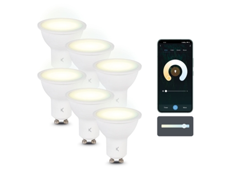 Bombillas Inteligentes KSIX Smartled Gu10 5.5W Rgb (6 unidades)