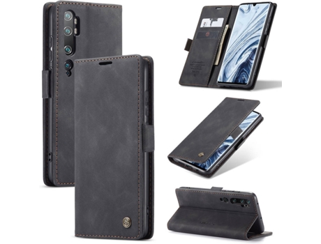 Carcasa Xiaomi Mi note 10 Pro Livro Caseme Elite Negro