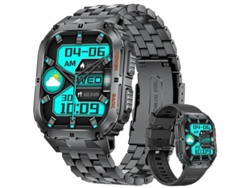Reloj inteligente con pantalla AMOLED de 1,96 pulgadas, rastreador de actividad física, puede responder llamadas, más de 100 modos de ejercicio, monitor de frecuencia cardíaca y sueño Yizhood