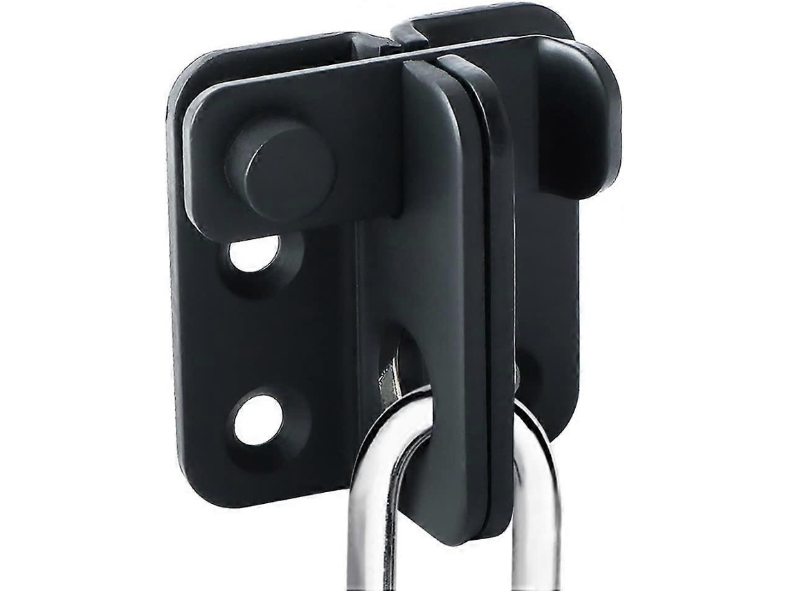 Cerradura Deslizante De Acero Inoxidable Mate Negro Para Puertas Jardín, Trastero, Armario Y Jaula De Mascotas