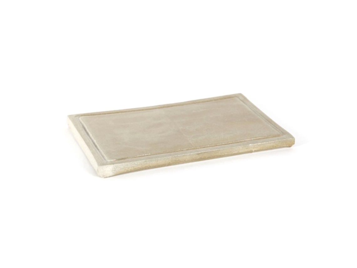 Plancha de Piedra para Asar ANAFLOR Cerámica (32 x 22 cm) (Marrón - 32 x 22 cm)