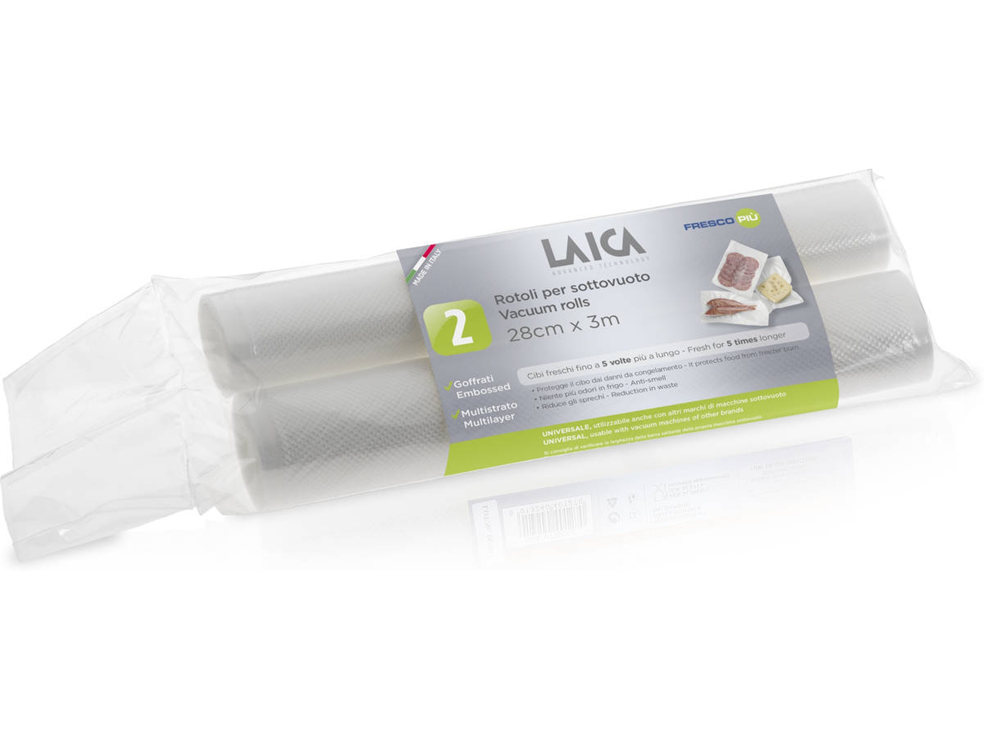Pack de 2 Rollos LAICA VT3505 (9x28x4 cm)