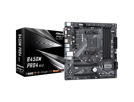 Placa base B450M Pro4 R2.0 (AM4) Micro ATX ASROCK