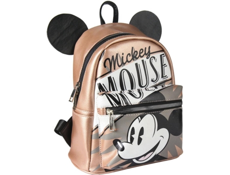 Mochila MICKEY MOUSE (Rosa - Poliuretano - 25.5x22x11.4 cm)