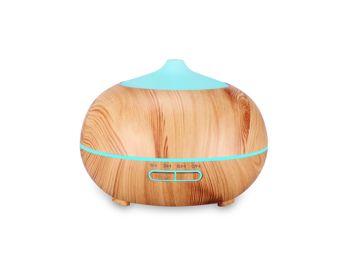 Humidificador Ultrasónico De 300ml Silencioso 7 Núcleos Temporizador P/ Aromaterapia