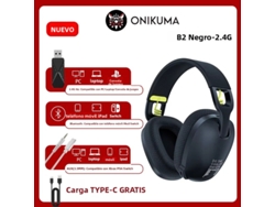 (negro) Auriculares Inalámbricos Para Juegos, Conexión Usb De 2,4 Ghz, Micrófono.