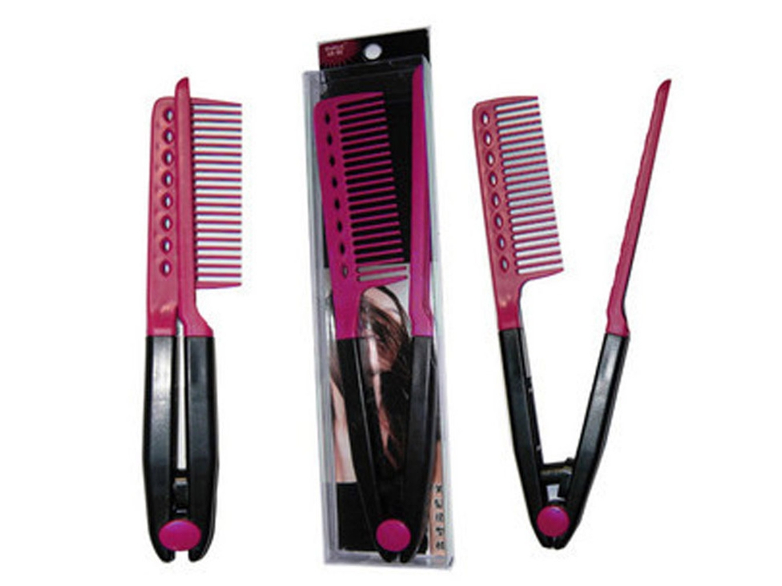 Peine Alisador Antiestático Portátil En Forma De V Para Cortar Y Peinar El Cabello.