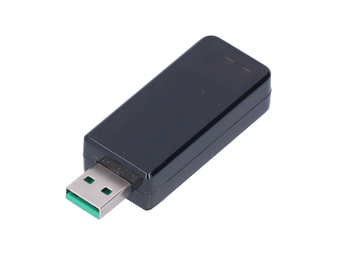 Probador USB digital con pantalla LCD, detector de cargador USB, voltímetro y amperímetro para Android - Negro