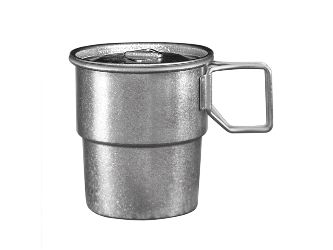 Tazas De Café Apilables De Titanio De 300 Ml Con Asa Plegable, Reutilizables Para Acampar Al Aire Libre.
