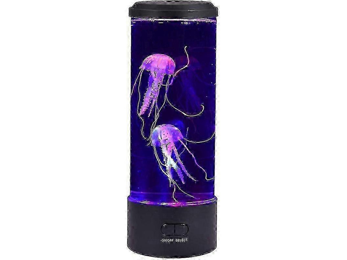 Lámpara de lava multicolor con forma de medusa LED Rosewell, luz nocturna con carga USB