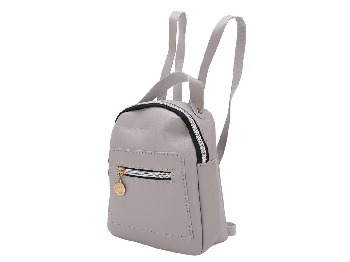 Bolso pequeño de piel para mujer con cremallera