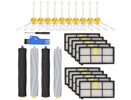 Accesorio Aspiradores IROBOT I Roomba Serie 800 Serie 900 10 filtros 10 cepillos laterales
