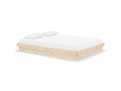 Maison Exclusive - Estructura De Cama Sin Colchón Madera Maciza 140x190 Cm
