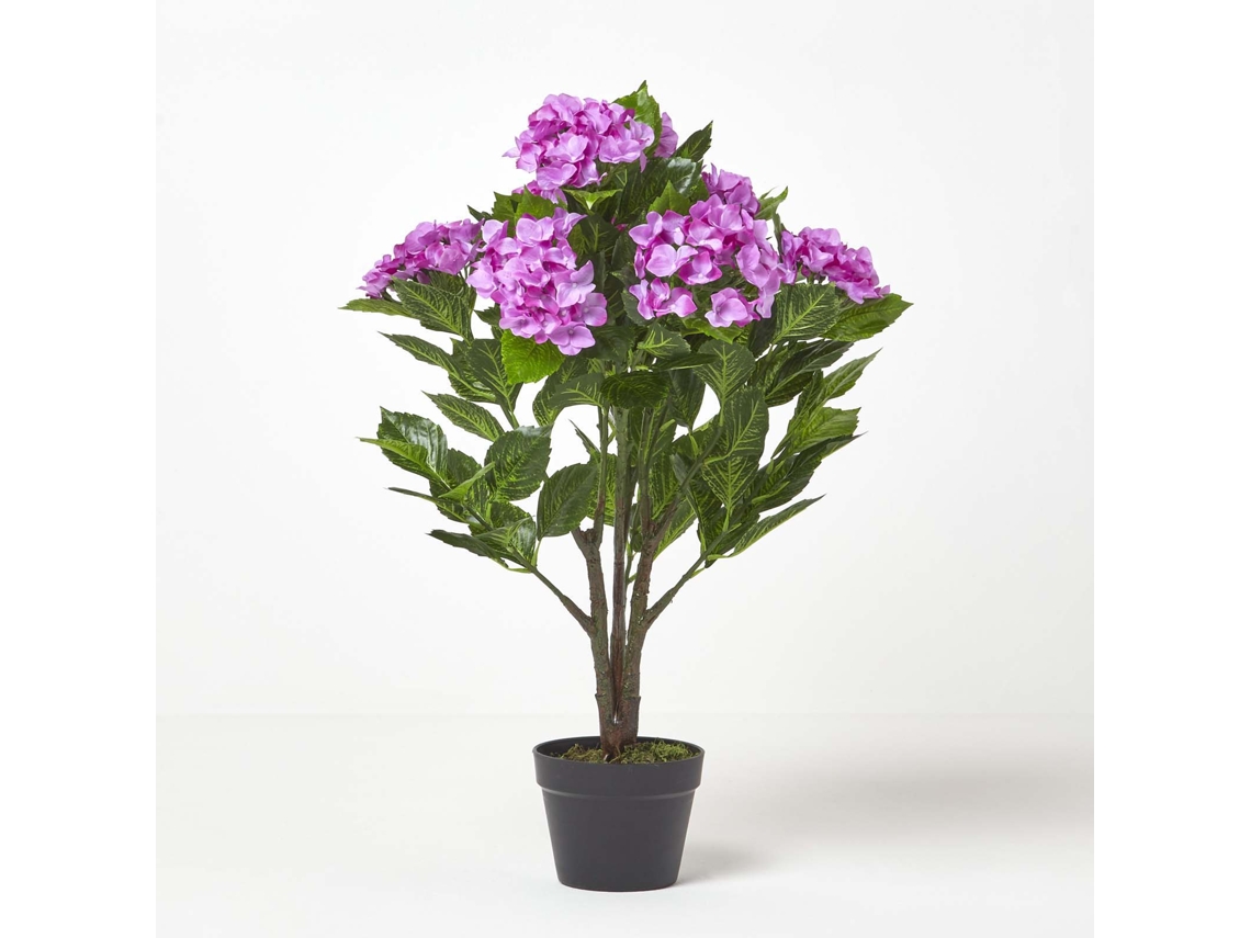 Homescapes Lilac Hydrangea Artificial Plant With Pot, 85 Cm