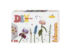 Kit de cuentas y planchas - Hama - Art Bouquet - Flor - Opaco - Blanco