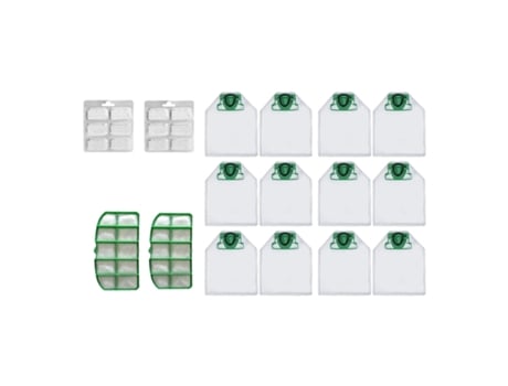 Kits de bolsas para aspiradora Vorwerk Vk200, 2 filtros Hepa, 12 ambientadores perfumados, accesorios de repuesto para aspiradora