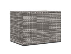 Caja de cojines de jardín 145x100x103 cm Mimbre con patas grises MAISON EXCLUSIVE