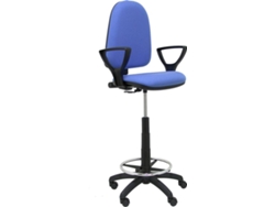 Silla de Escritorio Alta PIQUERAS Y CRESPO Ayna Azul Claro (Brazos fijos - Tejido)