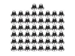 50 Piezas De Botones De Control De Potenciómetro De Plástico Con Eje De 6 Mm (repuesto Bemc1)
