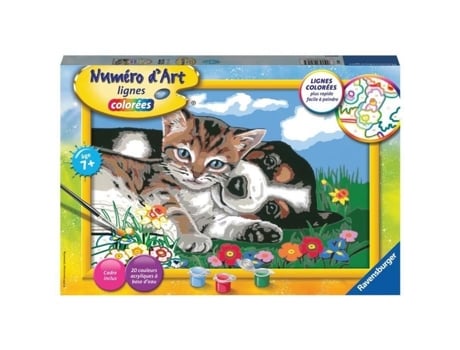 Número da arte - grande - Uma bela amizade - Ravensburger