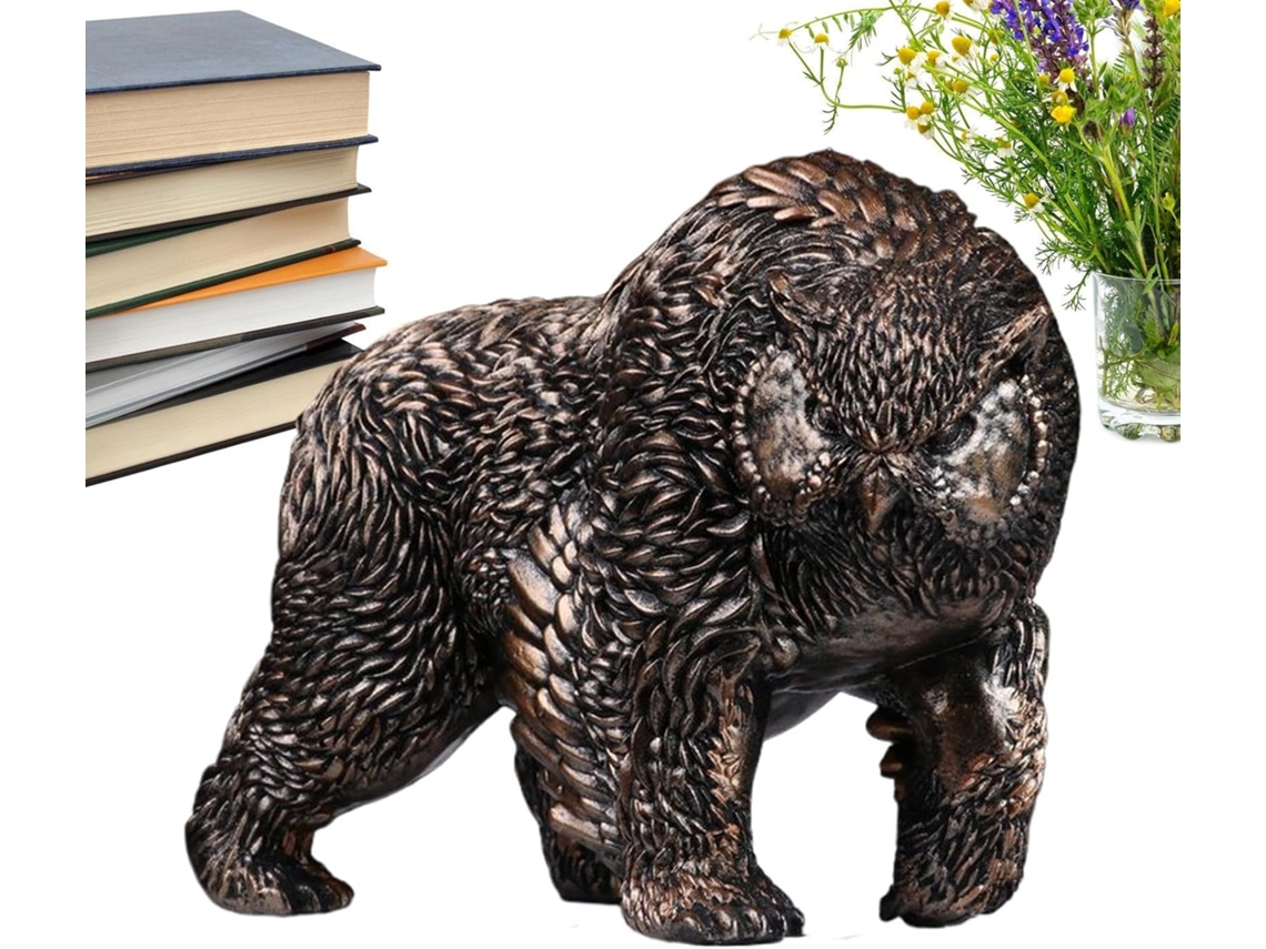 Estatua De Oso Para Exteriores Decoraci N Campestre Escultura Cabeza Resina Dise O Moderno Jard Patio Mesa Exterior