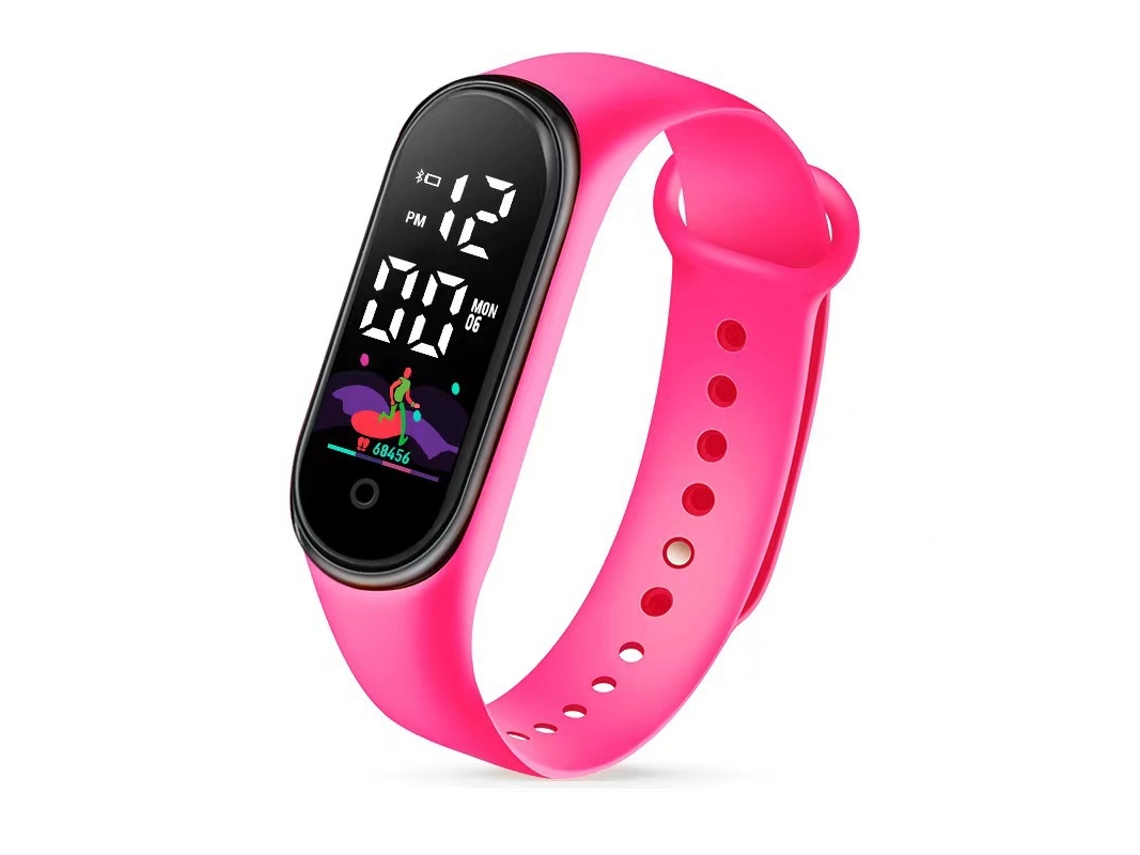 Pulsera Deportiva Impermeável Para Niños, Rosa, 25*