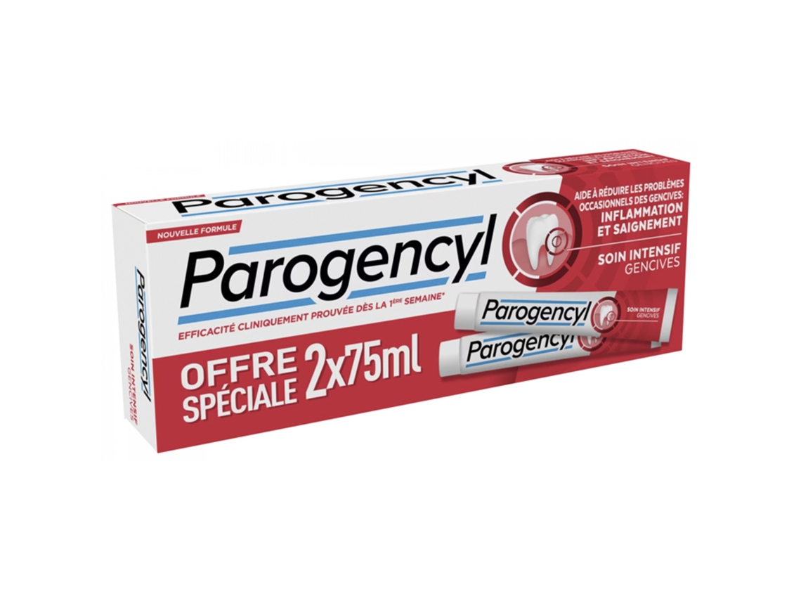 Pasta Dentifrica para El Cuidado Intensivo de Las Encías Juego de 2 X 75 Ml PAROGENCYL