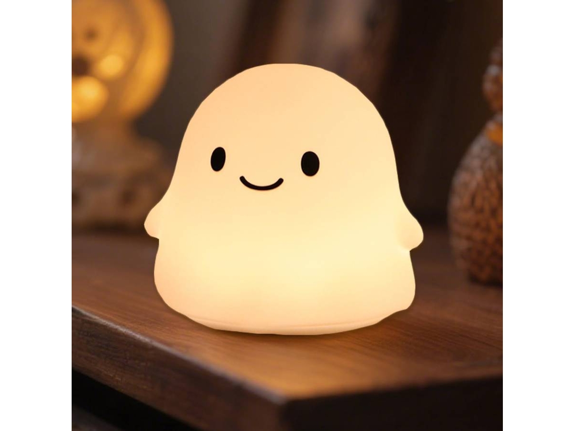 Luz nocturna fantasma de Halloween, regalos de Halloween para niños - Luz nocturna fantasma, decoraciones de Halloween (blanca)