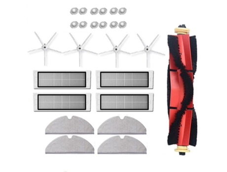 25 piezas para Xiaomi Roborock S5 Max S6 accesorios piezas de aspiradora filtro lavable cepillo de rodillo cepillo lateral fregona