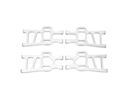 Kit De Brazos De Suspensión Delanteros Y Traseros De Aluminio Para Coche Rc Hsp Racing 94111 Escala 1/10, Piezas De Mejora, Color Plata, 4 Piezas.