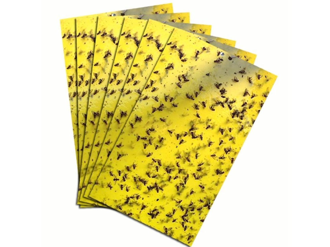 2026-50 Trampas De Insectos Adhesivas Dobles Amarillas Para Moscas Blanca, Pulgones Y Plagas En Jardines Y Plantas