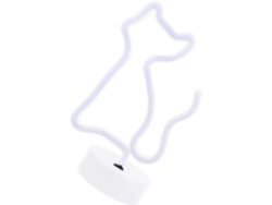 Juego de 1 luz LED de neón decorativa con forma de gato, luz nocturna original para fiestas, Vayotoy
