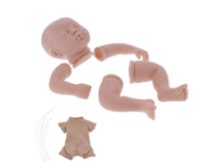 Kit Para Muñeca Reborn De 48 Cm (19 Pulgadas), Silicona Suave, Moldes Para Armar Y Piezas Sin Terminar.