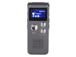 Grabador Recargable USB 4Gb con Audio Digital Multifuncional y Reproductor Mp3 Gris YEMAESRE