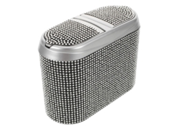 Papelera Para Coche Con Doble Apertura, Colgante, Impermeable Y Decorada Con Brillantes Diamantes De Imitación.