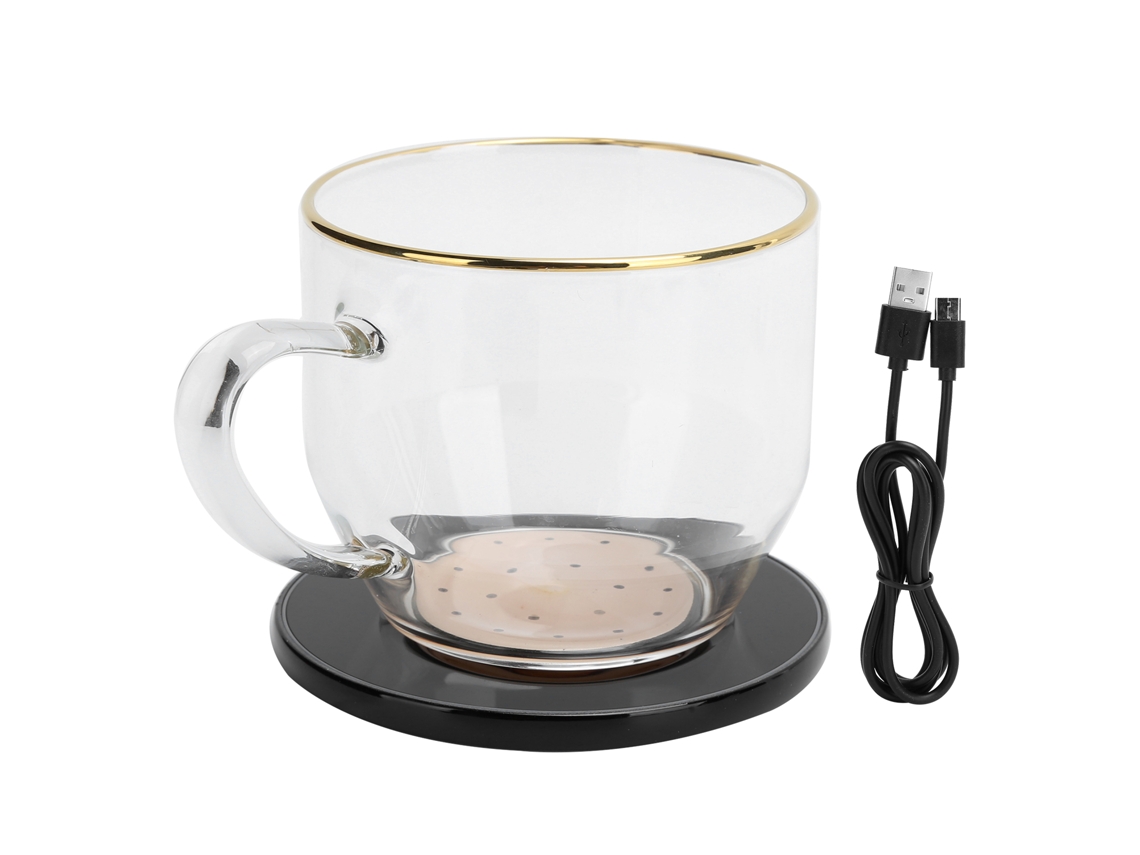 Calentador De Tazas Para Beber Con Base De Carga Inalámbrica De Taza De 350ml, Cargador Multifuncional