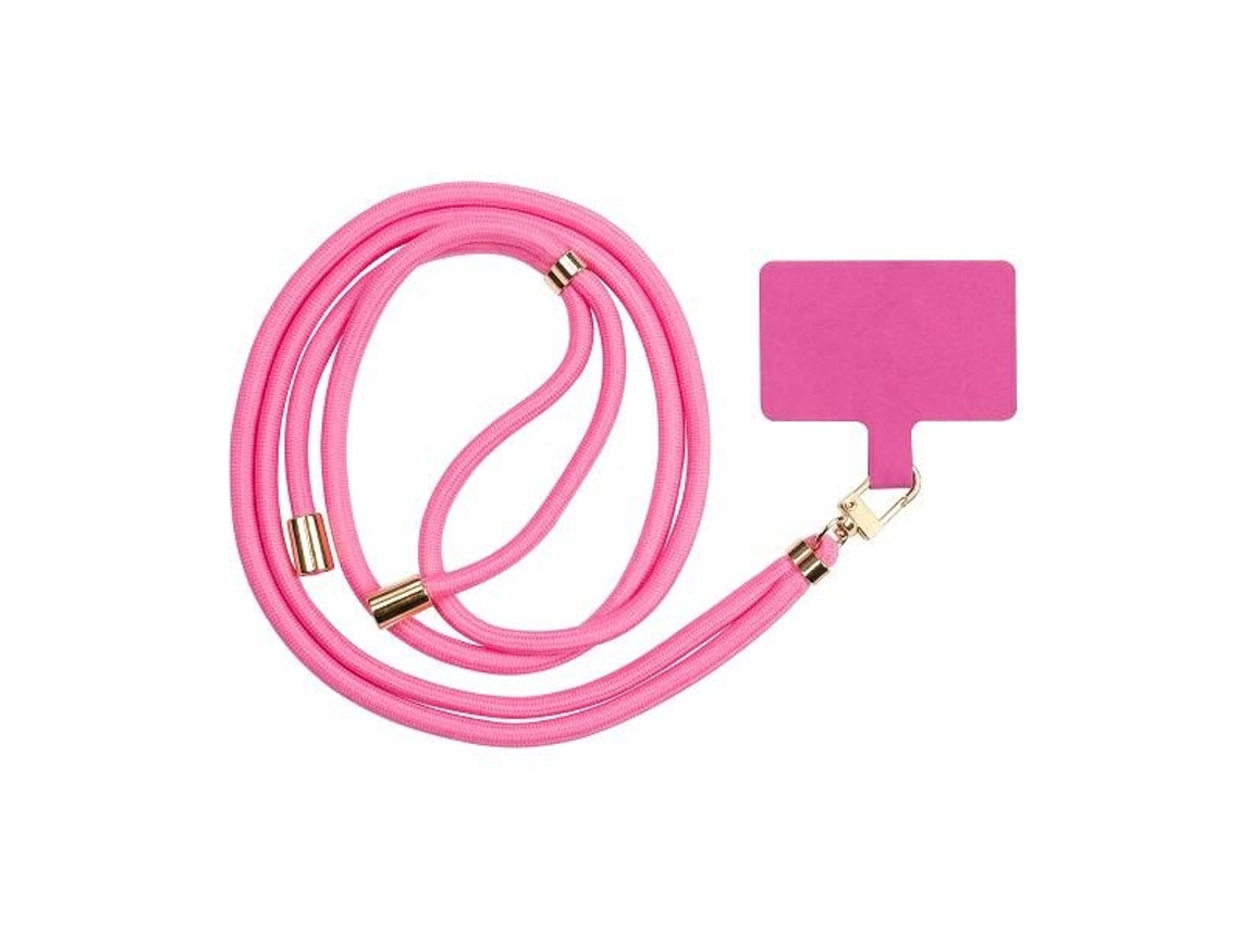 Cordón universal Beline rosa para celulares y relojes, cómodo de llevar