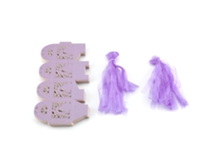 100 cajas de azúcar de chocolate morado para regalos de boda y decoraciones de cumpleaños