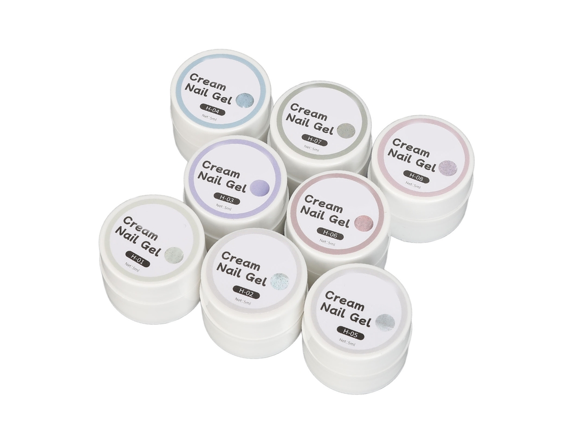 8 Cores De Cola Uv Para Unhas Em Creme Cor De Caramelo Duradoura Profissional Gel Polish Para Manicure