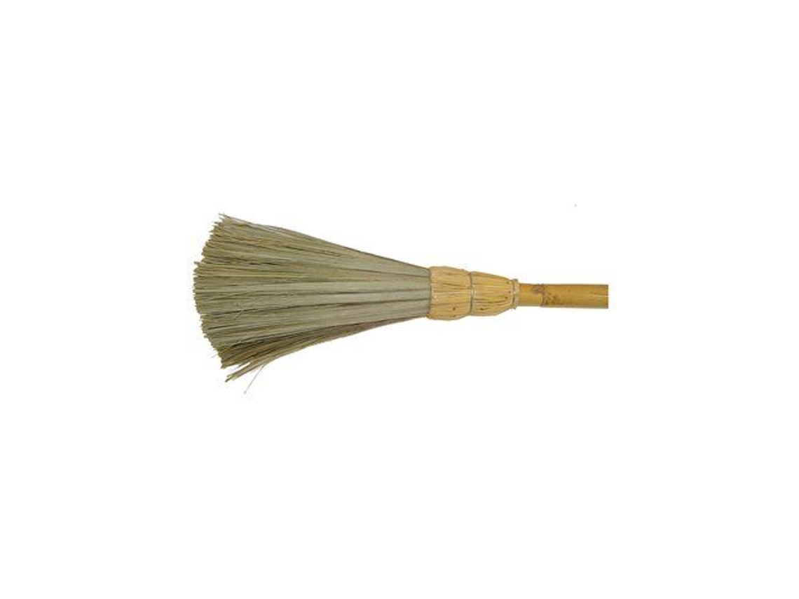 Escoba de Hoja de Palma con Mango de Caña 137x20cm Imex El Zorro