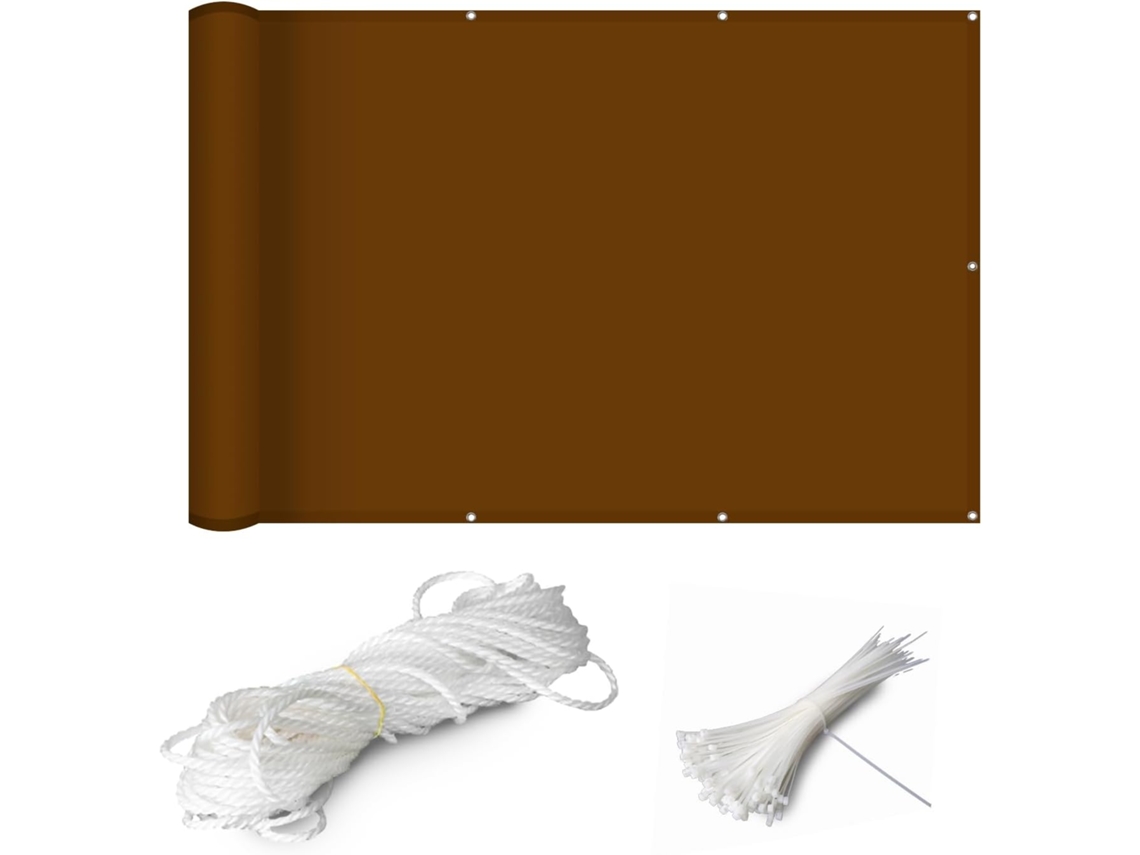 105 X 300 Cm, Pantalla Privacidad, Hdpe, Opaca, Para Balcón, Piscina