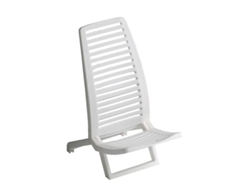 Silla ALCO blanca plegable para exterior