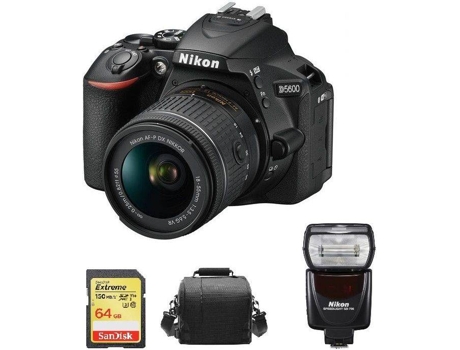 Kit Cámara Reflex, Objectivo y Accesorios D5600 (24.2 MP - Sensor: - ISO: 100 a 25600) | Worten.es