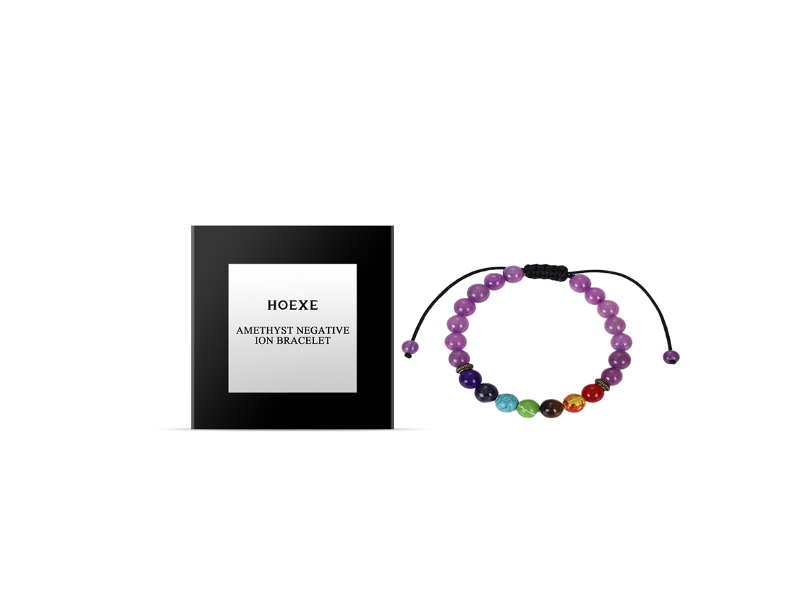 Pulsera de amatista con iones negativos para la salud