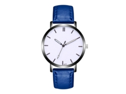 Reloj De Pulsera Analógico De Cuarzo Para Hombre, Aleación, Diseño Casual De Lujo, Azul Real.
